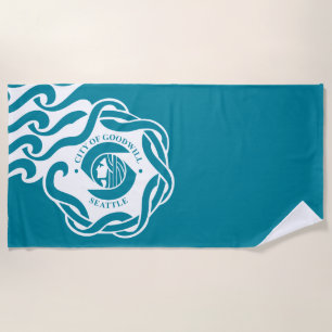 Flagge von Seattle (Washington) Strandtuch