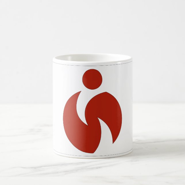 Flagge von Sera, Hiroshima-Tasse Kaffeetasse (Mittel)