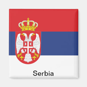 Flagge von Serbien Magnet