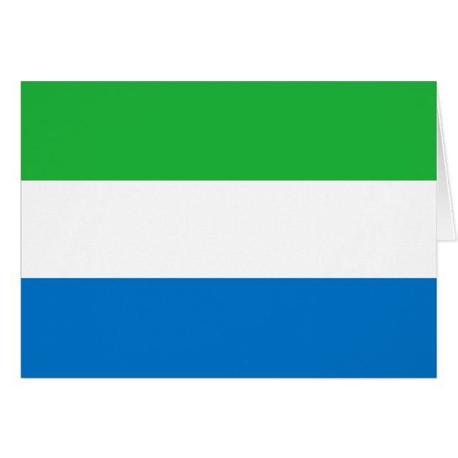 Flagge von Sierra Leone (Vorderseite (Horizontal))