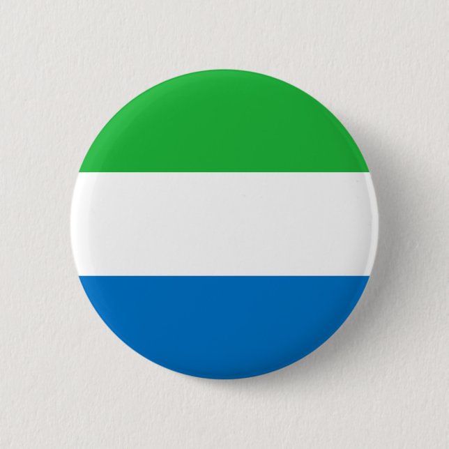 Flagge von Sierra Leone Button (Vorderseite)