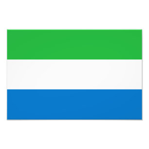Flagge von Sierra Leone Fotodruck