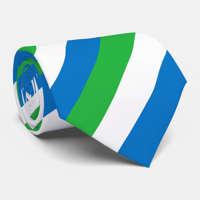 Flagge von Sierra Leone Krawatte (Gerollt)