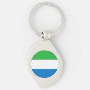 Flagge von Sierra Leone Schlüsselanhänger