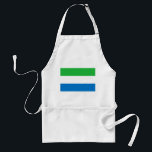 Flagge von Sierra Leone Schürze<br><div class="desc">Patriotische Flagge von Sierra Leone.</div>
