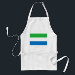 Flagge von Sierra Leone Schürze<br><div class="desc">Patriotische Flagge von Sierra Leone.</div>