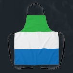 Flagge von Sierra Leone Schürze<br><div class="desc">Patriotische Flagge von Sierra Leone.</div>
