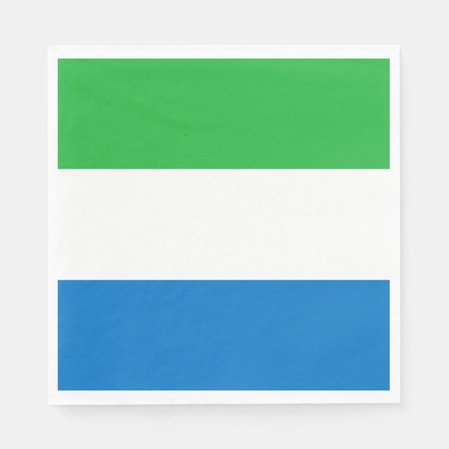 Flagge von Sierra Leone Serviette (Vorderseite)
