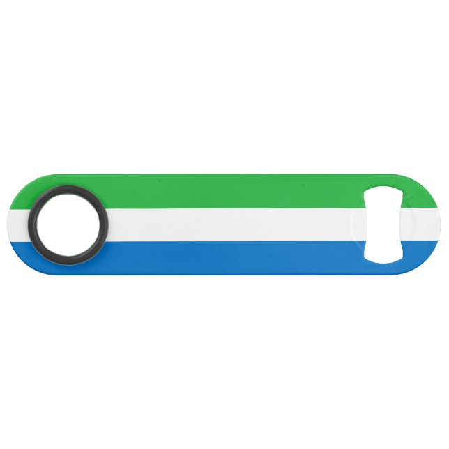 Flagge von Sierra Leone Speed Flaschenöffner (Vorderseite (Horizontal))