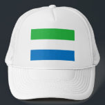 Flagge von Sierra Leone Truckerkappe<br><div class="desc">Patriotische Flagge von Sierra Leone.</div>