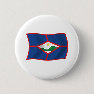 Flagge von Sint Eustatius Knopf Button