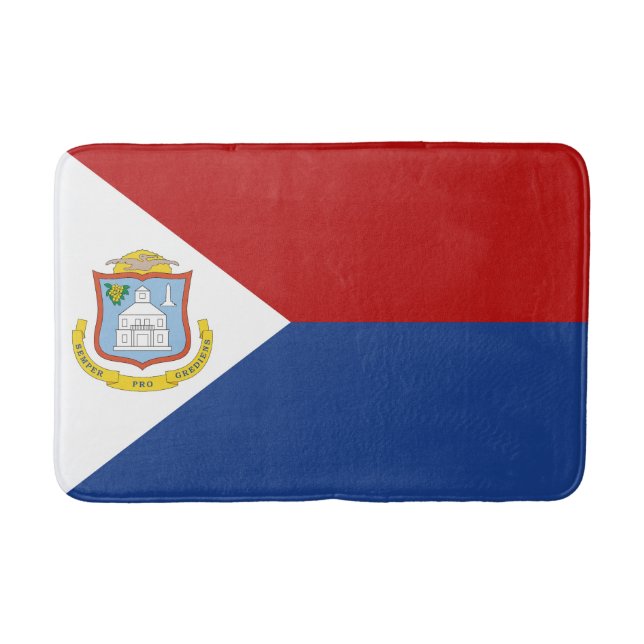 Flagge von Sint Maarten Badematte (Vorderseite)