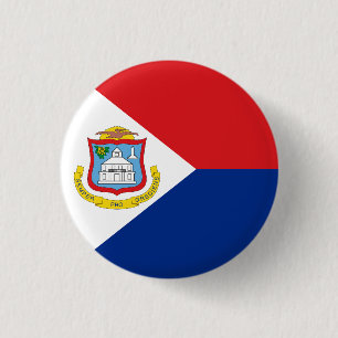 Flagge von Sint Maarten Button