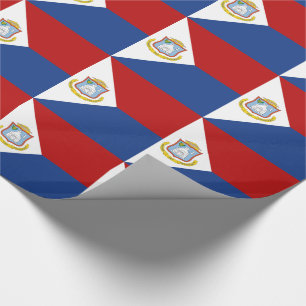Flagge von Sint Maarten Geschenkpapier