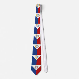 Flagge von Sint Maarten Krawatte