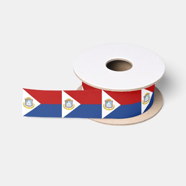 Flagge von Sint Maarten Satinband (Spule)