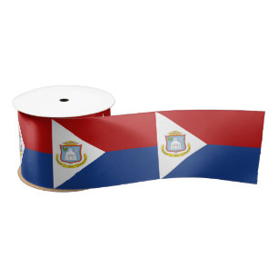 Flagge von Sint Maarten Satinband