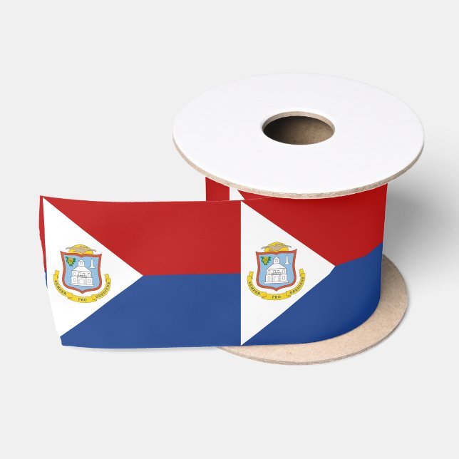 Flagge von Sint Maarten Satinband (Spule)