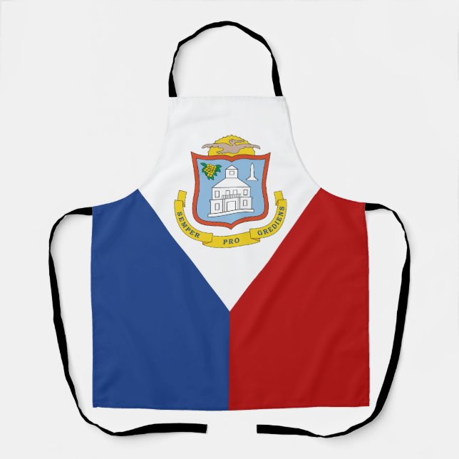 Flagge von Sint Maarten Schürze (Vorderseite)