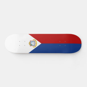 Flagge von Sint Maarten Skateboard