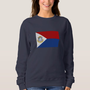 Flagge von Sint Maarten Sweatshirt