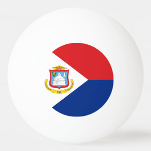 Flagge von Sint Maarten Tischtennisball