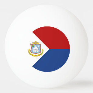 Flagge von Sint Maarten Tischtennisball