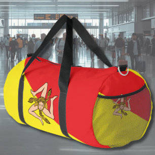 Flagge von Sizilien-Tasche Duffle Bag