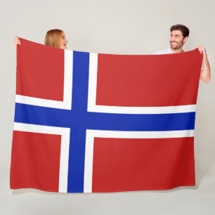 Flagge von skandinavischem großem Norwegens Fleecedecke