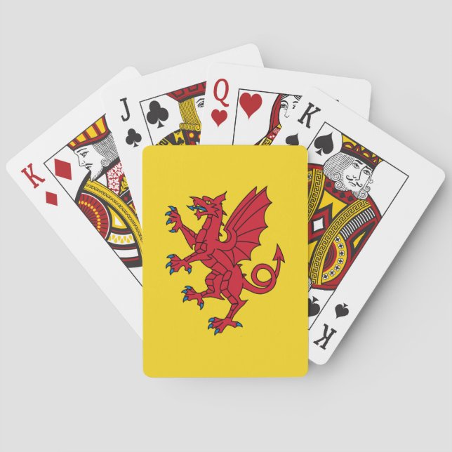 Flagge von Somerset Spielkarten (Rückseite)