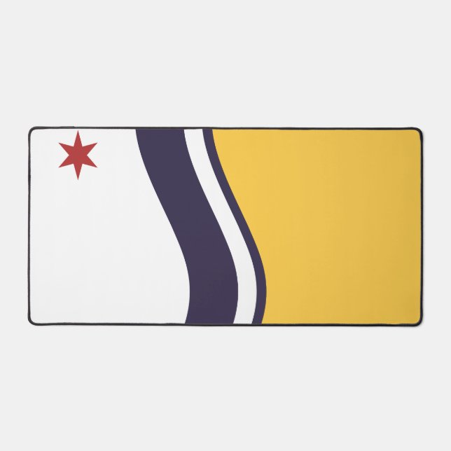 Flagge von South Bend, Indiana Schreibtischunterlage (Vorderseite)