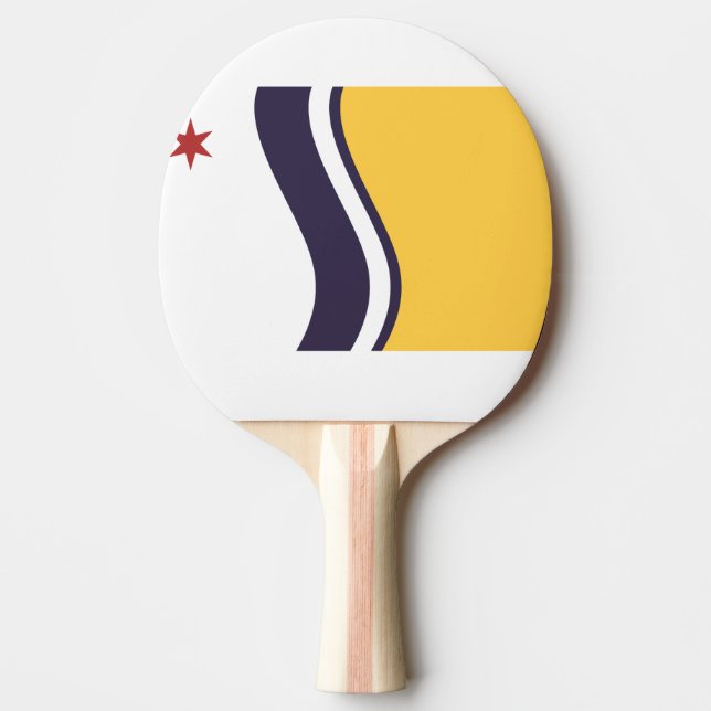 Flagge von South Bend, Indiana Tischtennis Schläger (Vorderseite)