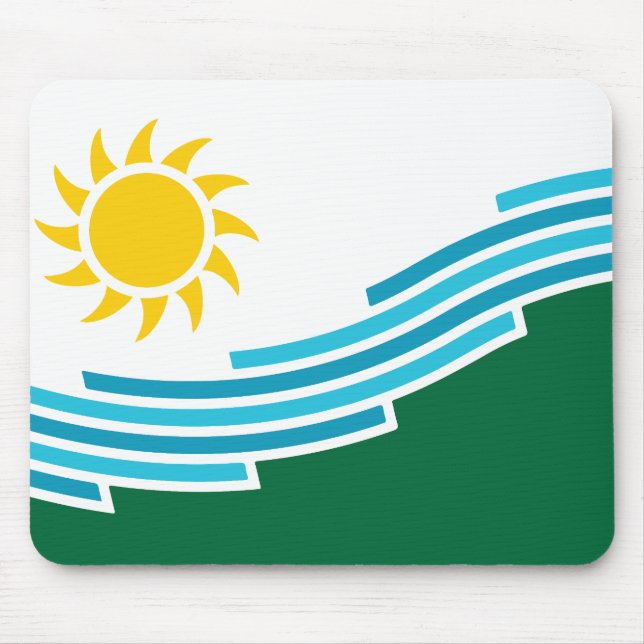 Flagge von Spokane, Washington Mousepad (Vorne)