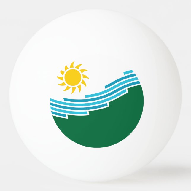 Flagge von Spokane, Washington Tischtennisball (Vorderseite)