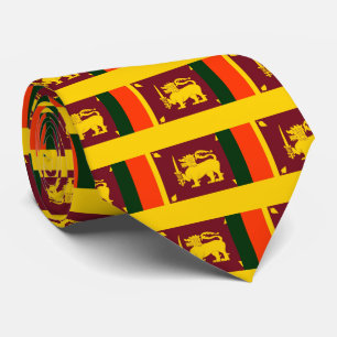 Flagge von Sri Lanka Insel Krawatte
