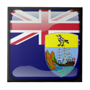 Flagge von St. Helena Fliese