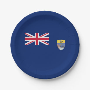 Flagge von St. Helena Pappteller