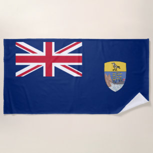 Flagge von St. Helena Strandtuch