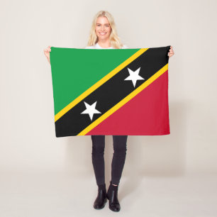 Flagge von St. Kitts und Nevis Fleecedecke