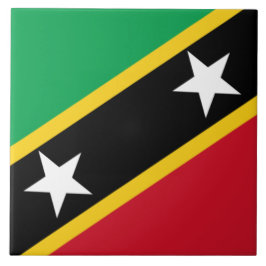 Flagge von St. Kitts und Nevis (Karibik) Fliese
