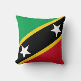 Flagge von St. Kitts und Nevis (Karibik) Kissen