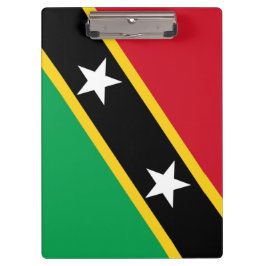Flagge von St. Kitts und Nevis (Karibik) Klemmbrett