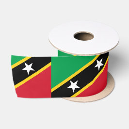 Flagge von St. Kitts und Nevis (Karibik) Satinband