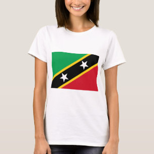 Flagge von St. Kitts und Nevis (Karibik) T-Shirt