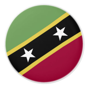 Flagge von St. Kitts und Nevis Keramikknauf
