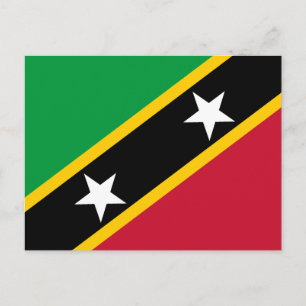 Flagge von St. Kitts und Nevis Postkarte