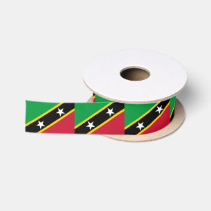 Flagge von St. Kitts und Nevis Satinband