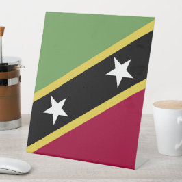 Flagge von St. Kitts und Nevis Sockelschild