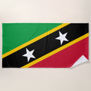 Flagge von St. Kitts und Nevis Strandtuch