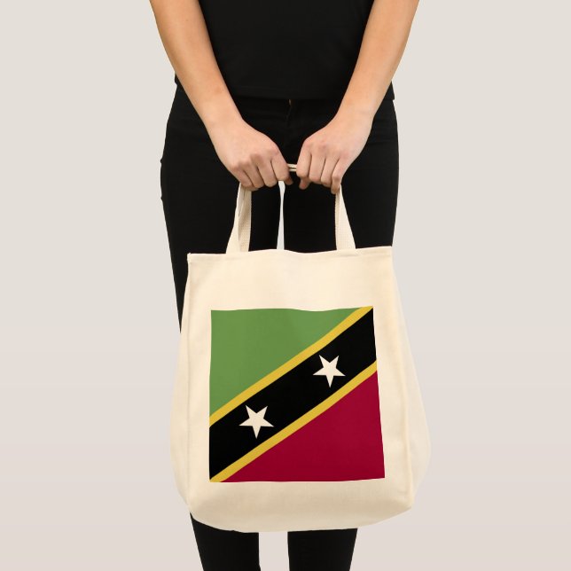 Flagge von St. Kitts und Nevis Tragetasche (Vorderseite (Produkt))
